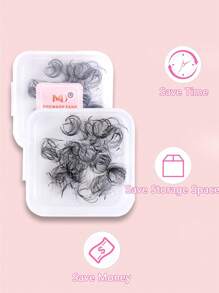 500PCS 5D Premade Fans Eyelash Extensions Fans Volume Lash Extensions 0.07 Thickness Eyelash Extension D Curl Premade Lash Fans Mix 8-15mm Single Length 8-15mm Fluffy Soft Handmade Loose Fan(10D 20D-0.07-D,8-15mm)