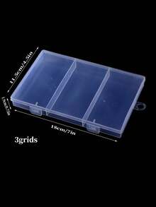 Transparent Storage Container Jewelry Box Clear Plastic Organizer Box Empty Earring Storage Organizer Display Case For Beads - White - View 15