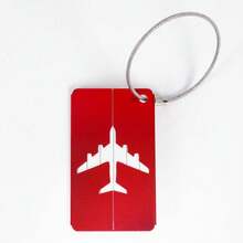 Customizable Pictures, Custom Text Luggage Tags, Sturdy & Stylish 5 Piece Aluminum Luggage Tag Kit With Safety Steel Ring - Perfect For Easy Identification And Modern Travelers Who Need A Travel Backpack Travel Bag Luggage Suitcase Travel Gear Back To School - Multicolor - View 12