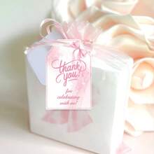 60PCS Paper Party Bow Tag Bow Gift Tag Party Favor Tag Gift Wrapping Label Event Decorations For Party Hosts Craft Enthusiasts.