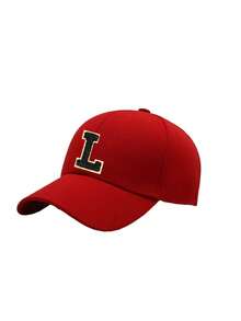 1pc Fashion Children's Hip Hop Cap, A-Z Letter Embroidered Baseball Cap, Adjustable Snapback Hat For Boys & Girls, Outdoor Casual Sun Hat, Bone White, Ages 8-16 - Red - View 51