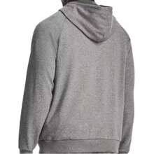 Under Armour Mens UA Rival Fleece Logo Hoodie - Grey - View 2