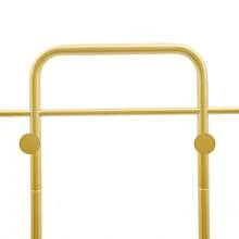 Modern Free-Standing Coat Rack, Metal Clothes Rack With 4 Anti-Slip Pads Coat Rack Back To School Travel Essentials Room Decor, Home Decor, Bedroom Decor Storage Organization And Storage - Gold - View 9