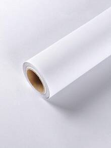 哑光白色自粘墙纸 - 防水、防油乙烯基材质,适用于厨房橱柜、家具翻新、DIY家居装饰、墙面装饰、房间装饰、墙纸、墙贴 - 白色 - 查看 5