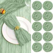 6/12/24pcs Cheese Cloth Napkins, Vintage Bohemian Cheese Cloth Napkins, 20x20 Inches (Approx. 50x50cm) Reusable Napkins For Party, Wedding, Dinner, Everyday Use, Reception Decor, Bridal Shower Table Decor