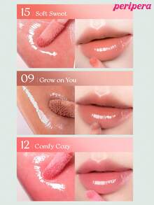 K-Beauty Peripera Ink Glasting Lipgloss, VEGAN, mit Pflanzenextrakt Öl, wasserdichter Farbe-Effekt, spiegelnder wasserhaltiger Lipgloss, Glaslipgloss, volumenverstärkend, natürlich feuchtigkeitsspendend, leicht und feuchtigkeitsspendend, strahlungsunterstützend, langanhaltend, tägliches Lippen Make-up, koreanisches Make-up