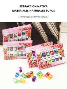 Kit de 12 Aceites Esenciales Chamán con Cuarzo Rosa , Aceites Esenciales Pre-Españoles para Atraer la Riqueza, Sanar el Corazón y Controlar el Estrés , Aceites Esenciales, Difusor, Refrescante Relajante, Fragancia - Multicolor - Ver 1