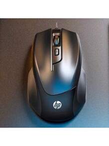HP Wired Silent Mouse, Laptop, Desktop Computer, USB, Office, Home, Gaming, E-Sports Special Sticker, Comfortable Hand Grip, Ergonomic Design, Plug And Play, Precise Positioning