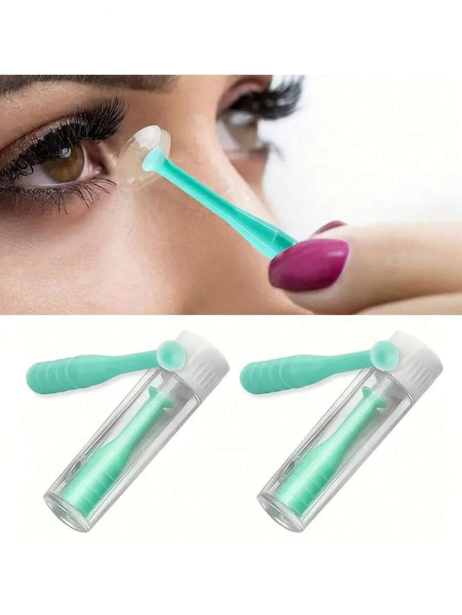 Hard Contact Lens Remover And Insertion Tool Kit - Easy RGP Post Lens Remover With Silicone Removal Clip For Soft And Hard Contact Lenses, Great For Outdoor And Office Daily Use Postman Essential, Suitable For Men And Women Business Trip, Travel, Du Home, Suitable For College Students Freshman, Sophomore, And Junior Years Classes, Shopping,Makeup,Cheap,Room Decor,Vanity,Travel,Bedroom,Makeup Accessories