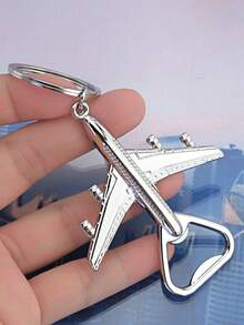 3pcs Creative Airplane Bottle Opener, Customizable Metal Beer Bottle Opener, Home/Portable Use, Gift For Father - Multicolor - View 4