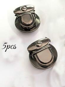 5 piezas de hebillas de metal, adecuadas para bolsos - Botones a presión hechos a mano DIY, accesorios de cierre para carteras y bolsos - Multicolor - Ver 10