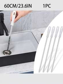 Brosse de débouchage pour tuyaux, balai de cheveux pour salle de bain, brosse de nettoyage d'évier, déboucheur de drain, nettoyant flexible, outil de retrait de bouchon de trou de vidange. Baguette de nettoyage anti-bouchage pour cuisine, cheveux, toilette et lavabo