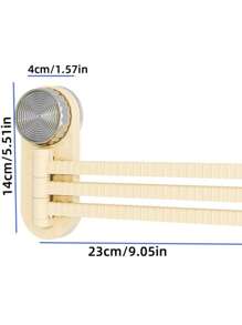 1pc 180 Degree Rotating Suction Cup Towel Rack, High-End Cream Style Convenient Towel Holder, Bathroom Wall Mounted Hook, No Drilling Required