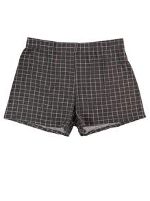 4 Stücke klassische karierte lose sitzende Loungewear Boxer Shorts, weiche & bequeme Herren Unterwäsche Shorts