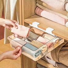 15 Grids Socks And Underwear Wall-Mounted Drawer Storage Box, Drawer Acrylic Storage Box Dustproof Storage Box For Socks And Underwear Tie