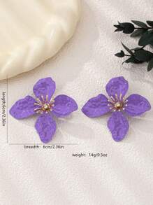 2pcs Fashionable Retro Floral Earrings, Elegant For Women Party & Banquet Wear