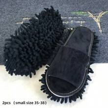 2 Stücke/1 Stück abnehmbare Mopp Hausschuhe, Mikrofaser Mopp Hausschuhe, weiche Socken - waschbar & wiederverwendbare Schuhüberzüge, wiederverwendbares Reinigungstuch, lässige Staub Mopp Hausschuhe, Haushaltsreinigung Hausschuhe - super weich und leise, Einheitsgröße, einzeln oder doppelt geeignet, Reinigungsbedarf, Reinigungswerkzeuge, Badezimmer Accessoires, einfach für Bodenreinigung, verwendet für Schlafzimmer, Küche, Badezimmer Staubreinigung, Reinigungszubehör, Reinigungswerkzeug Accessoires