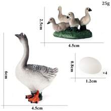 Children's Cognitive Animal Simulation Model Farm Poultry Hen Duck Goose Lay Eggs Toy