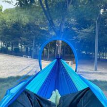 Outdoor Double Mosquito Net Hammock, Anti-Tipping, Breathable, Quick-Open, Camping Supplies