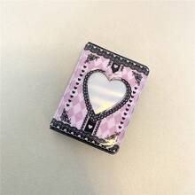 Álbum de fotos dulce y lindo con lazo negro y rosa IG-St, álbum de colección de fans de Idol de película instantánea de 3 pulgadas con tarjetas pequeñas, regalos de regreso a la escuela - Multicolor - Ver 13