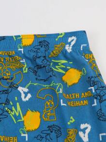4 Stücke Herren bedruckte Boxershorts, lässig weite Passform, weich und dehnbar Unterhosen Shorts