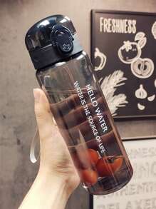 1 pieza Botella de agua para niños, regalo lindo para niñas, vaso de agua portátil adecuado para exteriores, deportes, estudiantes