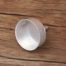 1 pieza Cafetera Moka de aluminio con válvula única, cafetera para hacer espresso, se puede calentar directamente, ideal para relajarse al aire libre, tomar un café de vuelta al colegio