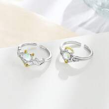 1/2pcs Angels And Demons Couple Cartoon Ring