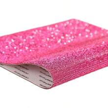 1pc Sparkling Crystal Rhinestone Sticker, 7.8 X 9.4 Inch, DIY Self-Adhesive Bling Decoration For Car, Phone, Crafts