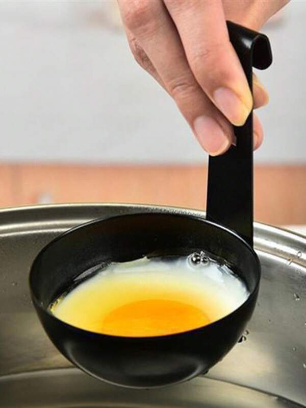 1pc/2pcs/3pcs Stainless Steel Poached Egg Maker, Creative Breakfast Egg Cooker, Kitchen Small Tool, Hang Pot Egg Boiler