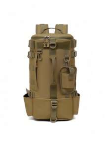1 bolsa de pesca multifuncional de grande capacidade, bolsa de pesca Oxford azul à prova de respingos, mochila para vara de pesca, acesso rápido externo e equipamento de pesca, equipamento três em um para montanhismo, ciclismo e caminhada, pode ser carregada em um ombro, transversal ou na mão, simples e versátil, muito adequada para viagens diárias, acampamento, pesca e aventura, bolsa de montanhismo, Pesca Mare, presente masculino