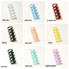 20pcs 5-Hole Ring Binder Clasp A4 Plastic Loose Leaf Binder Rings Replaceable Transparent Plastic Rings For Notebook,Back To School,School Supplies