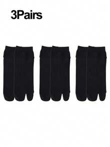 1/3 pares de sandalias deportivas y casuales con división de dos dedos, tipo japonés tabi, chanclas con calcetines elásticos de talla libre para hombre/mujer/niña, otoño