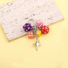 rongji jewelry Vintage unregelmäßig geformte Würfel Hängedekoration, Retro Design Handy Anhänger, Tasche Hängezubehör