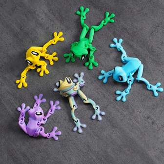 3d Print Magnetic Frog Joint Movable Object Model Crafts Desktop Refrigerator Ornaments Hand, Suitable For Desktop Ornaments, Party Gifts