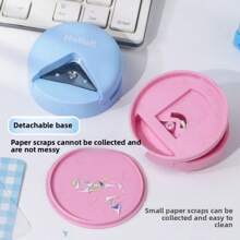1pc Round Appearance, R4 Radius Corner Cutting Punch Tool For Card, Photo, Paper, Suitable For Scrapbooking, Multiple Colors Available,Back To School,School Supplies