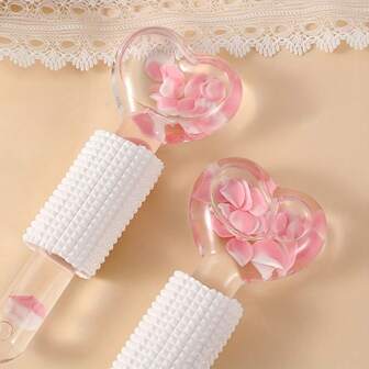 שרביט קסמים אחד כדור קרח קפוא, כדור קרח חם וקר להרפיה לעיסוי עיניים ופנים, אין צורך בטעינה, הרפיה עדינה, מתנה מושלמת ליום האהבה, יום האם, יום הסבים והסבתות, ליל כל הקדושים, חג המולד, מתאים לגברים ולנשים, יופי, מוצרי טיפוח עור, ספא, טיפוח עצמי, כלי טיפוח עור, טיפוח פנים, ציוד לקוסמטיקאית, עיסוי, כלי עיסוי פנים, רולר פנים, רולר קרח, רולר קרח לפנים