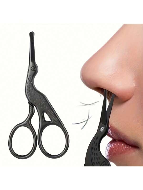 Kit esencial de cuidado personal y acicalamiento que incluye: Recortador de vello nasal/oreja de acero inoxidable grabado, Cortaúñas, Tijeras finas/gruesas, Tijeras de ceja afiladas/puntiagudas