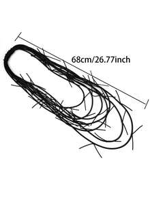 MARLIWOO 1pc Vintage Gothic Style Multi-Layer Unique Necklace, Fashion Jewelry For Women - Black - View 2