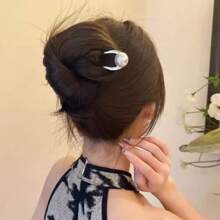 1 Stück Mode Perlen U-förmige Haarspange, minimalistischer luxuriöser Nischen Haarzubehör Haarknoten Haarspange Haarknoten Maker Haarknoten Stück Haarstyling Spangen