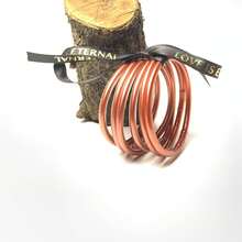 6 قطع/مجموعة أساور كرنفالية متعددة الطبقات، أساور مطلية بالبريق البلاستيكي باللون الذهبي والبنفسجي والأخضر، مناسبة للنساء لارتداء في عطلات الشاطئ - سلسلة الكرنفال - مشاهدة 6