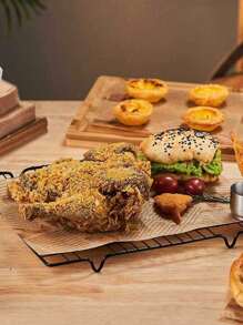 50pcs Baking Paper, Parchment Paper, Sandwich Wrapping Paper, Baking Supplies,Retro Newspaper Print Food Paper Liners,Tray Liners,Basket Liners,Fast Food,Restaurant Cafe,Table Decor ,Restaurant Home,Food Packaging Paper, Oil-Proof Stain-Resistant,Catering Supplies ,Party Picnic,Suitable For All.(The Position Of The Pattern Is Asymmetrical And Random)