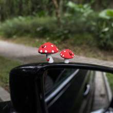7pcs/Set Mushroom Animal Figurine Dashboard Decorations - Multicolor - View 3