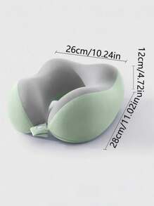 [2025 Hot New Style] U-Shaped Memory Foam Neck Pillow With Storage Box, Portable Travel Nap Pillow, Slow Rebound Neck Pillow, Office Lunch Break Artifact, Airplane Travel Cervical Pillow, Detachable And Machine Washable, With Storage Bag, Cervical Support Travel Essentials Travel Accessories Vacation Summer Holiday Back To School
