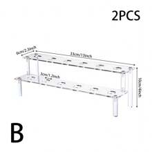 1pc 12-Hole Transparent Acrylic Ice Cream Cone Stand, Crispy Cone & Candy Display Holder