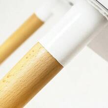 White Circular Dinner Table Set With 4 Dining Chairs - White - White Table & Grey Chairs - View 9