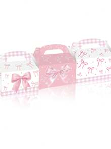 1set/3pcs,Festival Party Gift Boxes, Paper Dessert And Cake Gift Boxes, Suitable For Weddings, Anniversaries, And Celebration Events