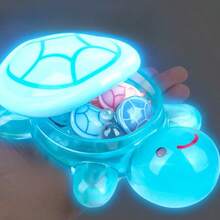 One Glowing Large Turtle + 15 Small Turtles, A Decorative Glowing Large Turtle, A Storage Box Shaped Like A Big Turtle, Detachable Turtles, Uniquely Designed Handicrafts And Party Gifts, Holiday Presents.