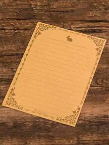 Leather Stationery, Office Paper, Writing Paper, Letter Paper, Card Paper, Letterhead, Minimalist Love Letter, Single Line & Double Line Letter Pads, Leather Ruled Line Paper, Craft Paper - Multicolor - View 13