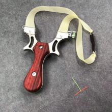 1 hochwertige Jagd-Schleuder aus Metall für Outdoor-Zielschießen, Überlebensspiele, Katapult